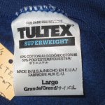 画像3: DEADSTOCK 90's TULTEX タルテックス SUPERWEIGHT 無地 スウェット 紙タグ付き BLUE b / 220208 (3)