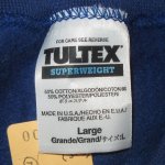 画像3: DEADSTOCK 90's TULTEX タルテックス SUPERWEIGHT 無地 スウェット 紙タグ付き BLUE a / 220208 (3)