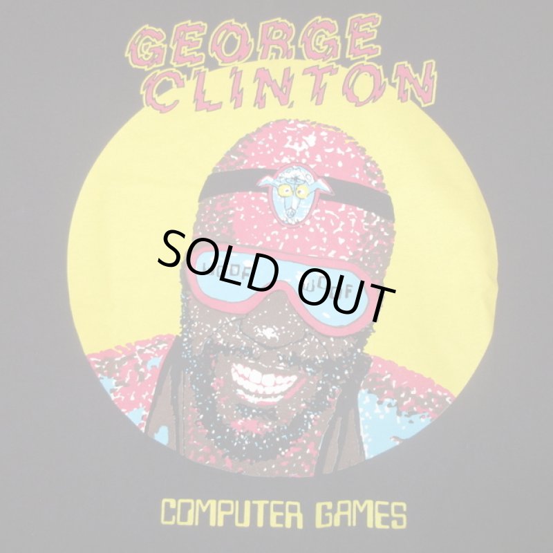 画像1: USED 00's GEORGE CLINTON ジョージクリントン COMPUTER GAMES P-FUNK Tシャツ BLK / 220227 (1)