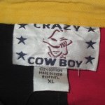 画像3: USED 90's CRAZY COWBOY パッチワーク パネル 長袖 BDシャツ MIX / 220228 (3)