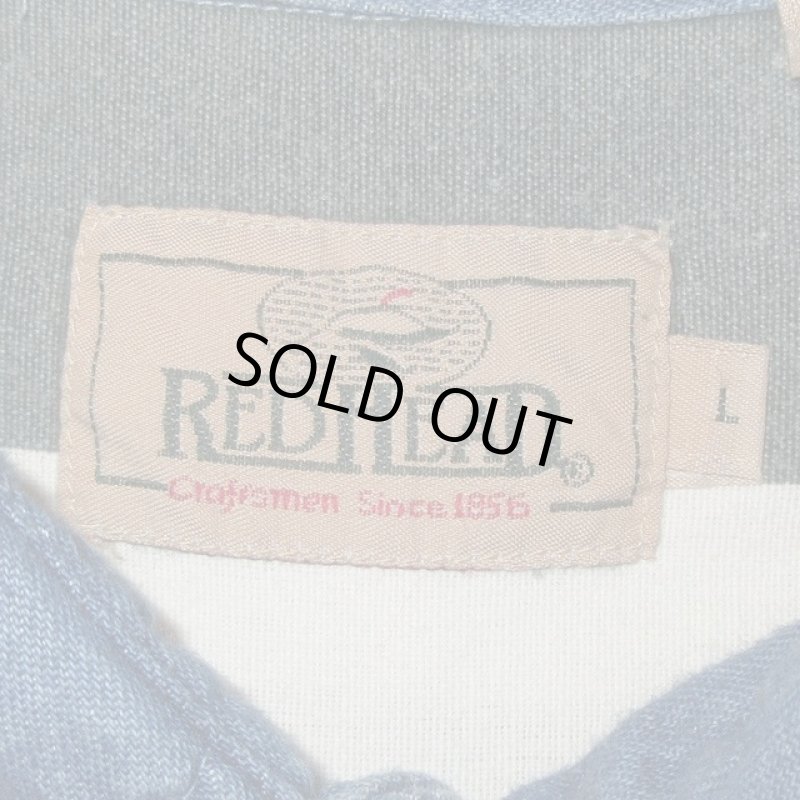 画像3: USED 90's RED HEAD レッドヘッド ハンティング カラフルボーダー 長袖シャツ WHT×MIX / 220228 (3)