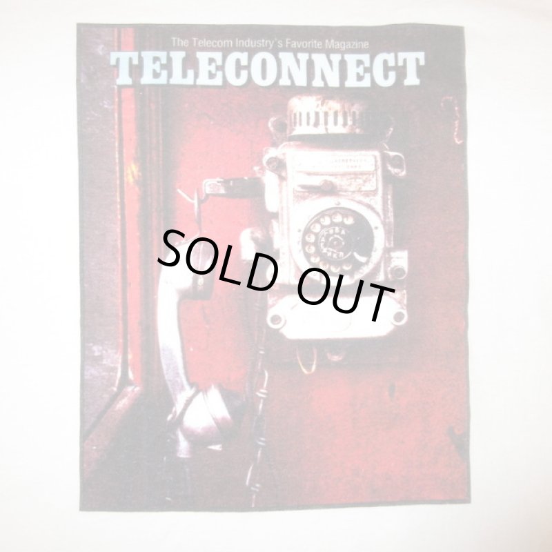 画像1: USED 90's TELECONNECT MAGAZINE テレコネクト 通信関連雑誌 Tシャツ WHT/ 220302 (1)