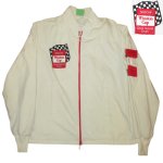 画像1: USED 80's NASCAR WINSTON CUP レーシングジャケット WHT×RED / 220315 (1)