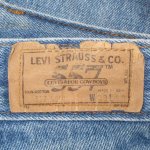 画像2: USED 90's Levi's リーバイス 557 FOR COWBOYS セルフカスタム デニムパンツ ジーンズ BLUE / 220325 (2)