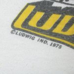 画像4: USED 70's LUDWIG ラディック ドラムメーカー リンガー Tシャツ WHT×RED / 220413 (4)