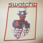 画像1: USED 90's SWATCH スウォッチ SPIKE LEE スパイクリー コラボ Tシャツ WHT / 220424 (1)