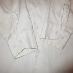 画像6: USED 80's Dickies ディッキーズ アメリカ製 無地 ワークシャツ 長袖シャツ WHT / 220427 (6)