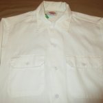 画像5: USED 80's Dickies ディッキーズ アメリカ製 無地 ワークシャツ 長袖シャツ WHT / 220427 (5)