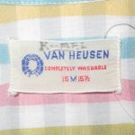 画像3: USED 50's VAN HEUSEN バンヒューゼン ボックス チェック ループシャツ MIX / 220427 (3)
