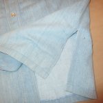 画像9: USED 70's UNKNOWN 刺繍入り ヒッピー デニム シャツジャケット 長袖シャツ BLUE / 220427 (9)