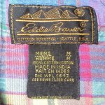 画像3: USED 80's EDDIE BAUER エディバウアー 黒タグ アウトドア 半袖 パッチワークシャツ MIX / 220516 (3)