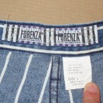 画像3: USED 90's FORENZA フォレンツァ アメリカ製 ストライプ デニムショーツ BLUE / 220523 (3)