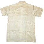画像2: DEADSTOCK 70's TIAN CHANG 幾何学模様 半袖 シルクシャツ WHT / 220516 (2)