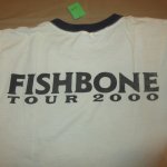 画像4: USED 00's FISHBONE フィッシュボーン TOUR2000 リンガー Tシャツ WHT×BLK / 220605 (4)