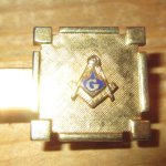 画像2: アンティーク FREE MASON フリーメイソン 秘密結社 友愛団体 メンバー タイピン / 220614 (2)