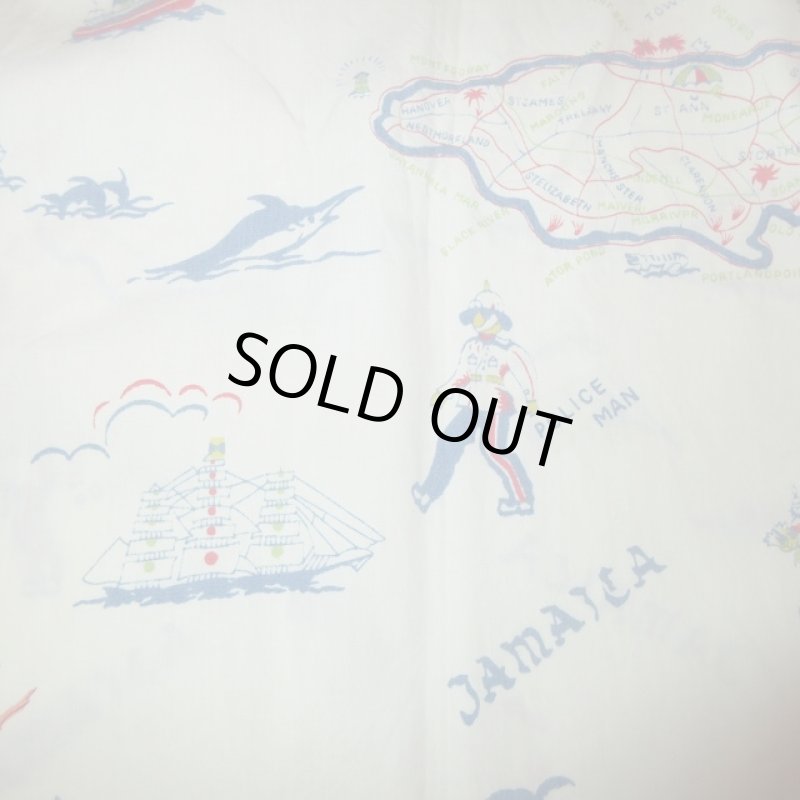 画像6: USED 60's Siboney ジャマイカ柄 made in JAMAICA オープンカラーアロハシャツ BRM / 220619 (6)