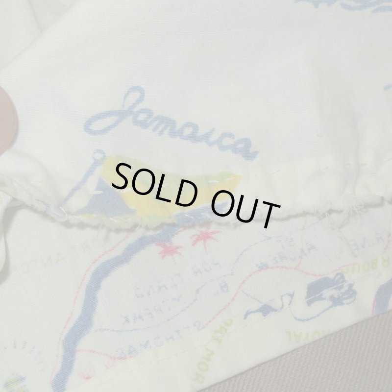 画像12: USED 60's Siboney ジャマイカ柄 made in JAMAICA オープンカラーアロハシャツ BRM / 220619 (12)