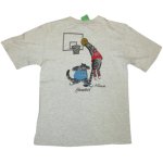 画像3: USED 90's CRAZY SHIRT クリバンキャット バスケットボール Tシャツ WHT / 220531 (3)