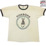 画像2: USED 00's FISHBONE フィッシュボーン TOUR2000 リンガー Tシャツ WHT×BLK / 220605 (2)
