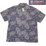 画像1: USED 00's POLO JEANS ポロジーンズ ラルフローレン オープンカラー 半袖 ループシャツ MIX / 220619 (1)