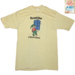 画像2: USED 80's Record Bar レコードショップ オリジナル Tシャツ BEI / 220719 (2)