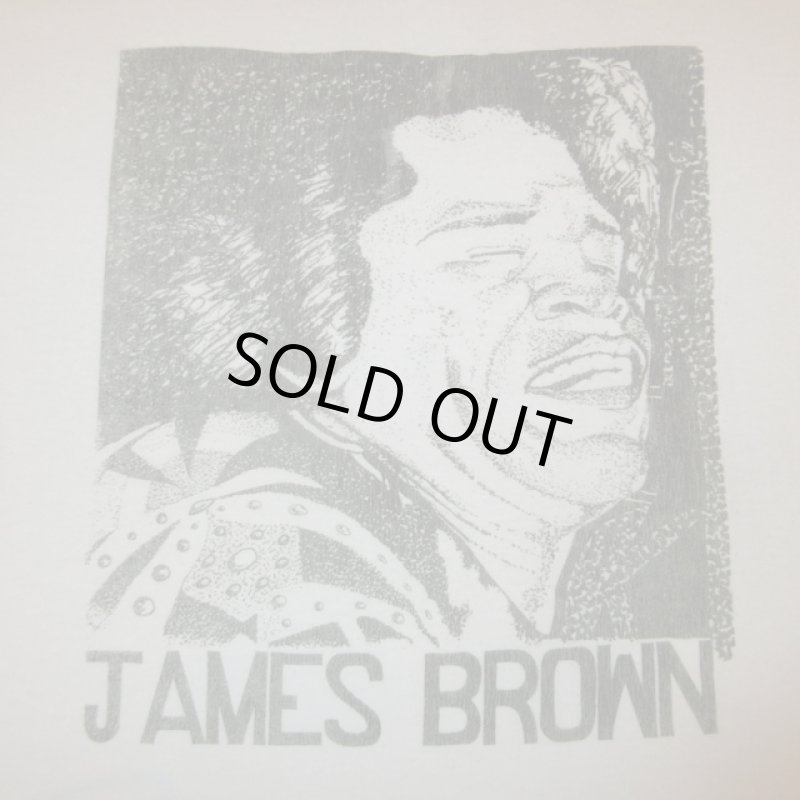 画像1: USED 90's JAMES BROWN ジェイムスブラウン FUNK Tシャツ WHT/ 220628 (1)
