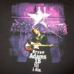 画像1: USED 90's BRYAN ADAMS ブライアンアダムス 18 til i die ツアー Tシャツ BLK / 220804 (1)