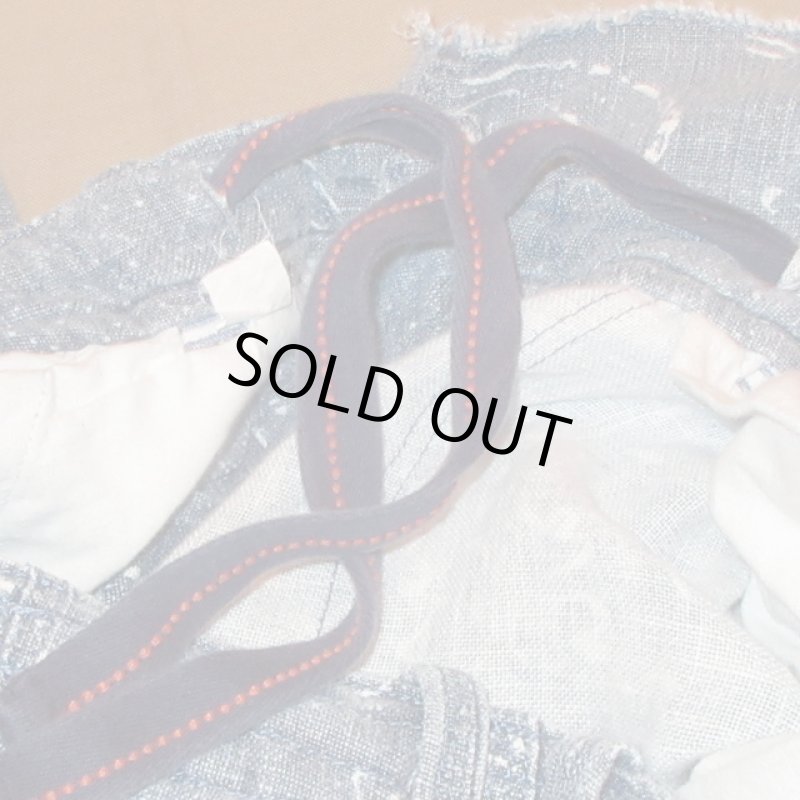 画像10: USED 00's POLO JEANS ポロジーンズ リネン カーゴショートパンツ BLUE / 220809 (10)