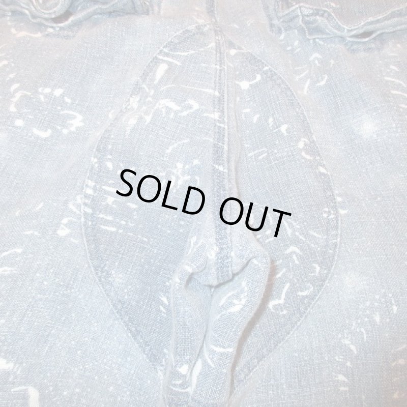 画像6: USED 00's POLO JEANS ポロジーンズ リネン カーゴショートパンツ BLUE / 220809 (6)