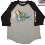 画像1: 【過去に販売した商品/在庫なし/SOLD OUT】古着 FISHBONE SMAKE SIGNALS 2001 ラグラン７分袖 Tシャツ 00's / 221004 (1)