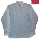 画像1: USED 00's Levi's RED TAB リーバイス レッドタブ マチ付き シャンブレーシャツ BLUE / 220630 (1)