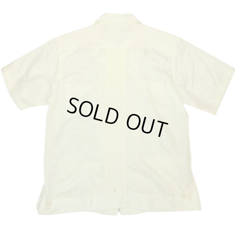 画像2: USED 70's MAYALUM オープンカラー メキシカン キューバシャツ YEL / 220714 (2)