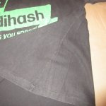 画像8: USED 90's adihush ガンジャ パロディ Tシャツ 2 BLK / 220811 (8)
