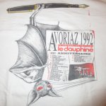 画像1: USED 90's AVORIAZ 1992 映画 イベント Tシャツ WHT / 220908 (1)