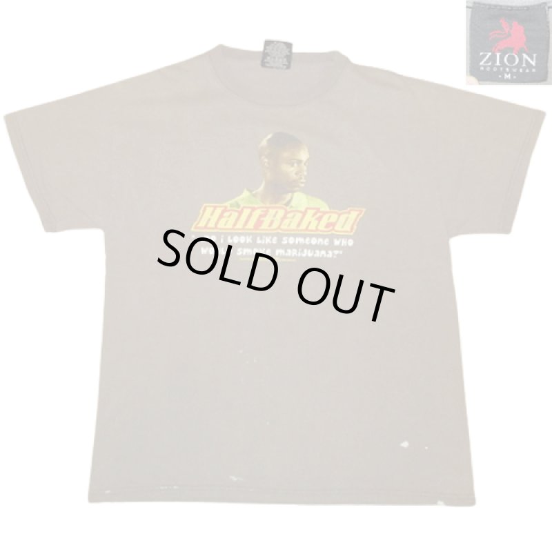 画像2: USED 90's HALH BAKED ハーフベイクド マリファナ映画 ガンジャ Tシャツ CHA / 220811 (2)