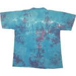 画像3: USED 90's SUNDOG サンドッグ ピースマーク タイダイ Tシャツ BLUE / 220811 (3)