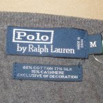 画像3: USED 90's RALPH LAUREN ラルフローレン カシミア混 Vネック ニット セーター GRY  / 221012 (3)
