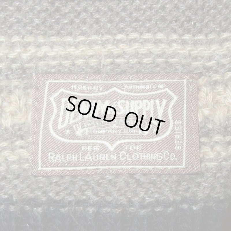 画像4: USED 00's DENIM&SUPPLY デニム＆サプライ ラルフローレン ネイティヴボーダー コットンニット セーター MIX  / 221012 (4)