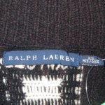 画像3: USED 90's RALPH LAUREN ラルフローレン ネイティヴ柄 ニットカーディガン セーター BLK×WHT  / 221012 (3)