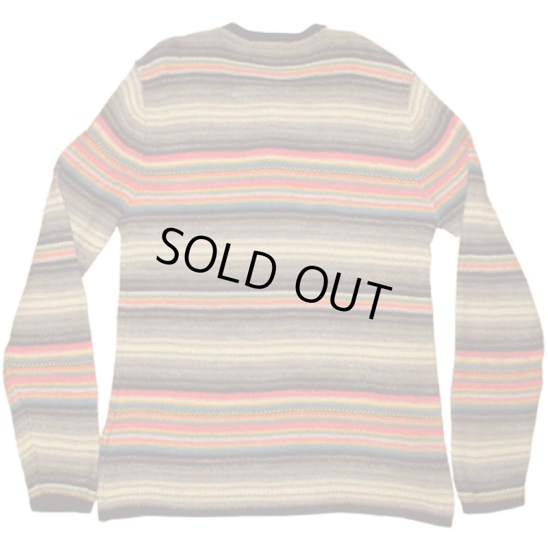 画像2: USED 00's DENIM&SUPPLY デニム＆サプライ ラルフローレン ネイティヴボーダー コットンニット セーター MIX  / 221012 (2)