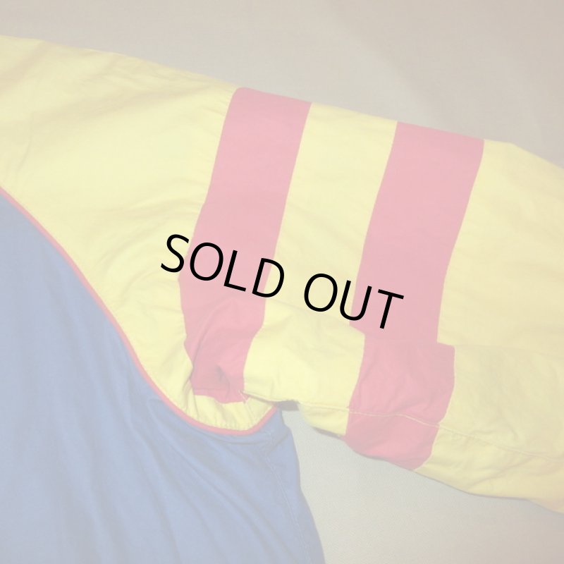 画像6: USED 90's RALPH LAUREN ラルフローレン コットンジャケット YEL×BLUE×RED / 221101 (6)