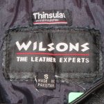 画像3: USED 90's WILSONS ウィルソンズ レザー ダブルライダース ジャケット ショート BLK / 221101 (3)