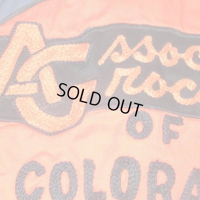 画像5: USED 50's McGREGOR マクレガー Drizzler ドリズラージャケット チェーンステッチ刺繡 SERVALジップ NVY / 221101 (5)