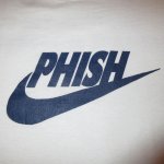 画像1: USED 90's PHISH フィッシュ NIKEパロディ Tシャツ WHT / 221108 (1)