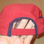 画像8: USED 90's Timberland ティンバーランド アウトドア made in USA ナイロン キャップ CAP 帽子 RED / 221130 (8)