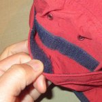 画像7: USED 90's Timberland ティンバーランド アウトドア made in USA ナイロン キャップ CAP 帽子 RED / 221130 (7)