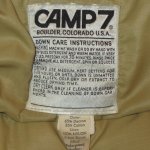 画像3: USED 70's CAMP 7 キャンプ7 6535クロス ダウンジャケット BLUE / 221213 (3)