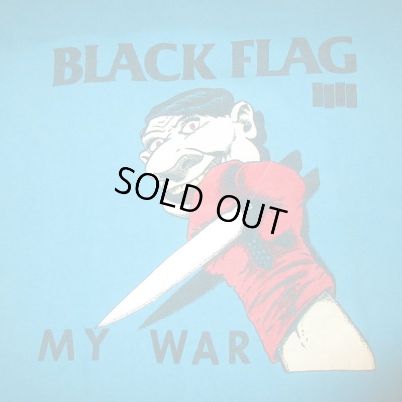 画像1: USED 90's BLACK FLAG ブラックフラッグ MY WAR 紫SSTタグ  Tシャツ TUQ / 221223 (1)