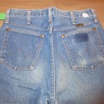 画像8: USED 80's WRANGLER 13MWZ ラングラー アメリカ製 デニム ジーンズ TALONジップ BLUE / 230107 (8)