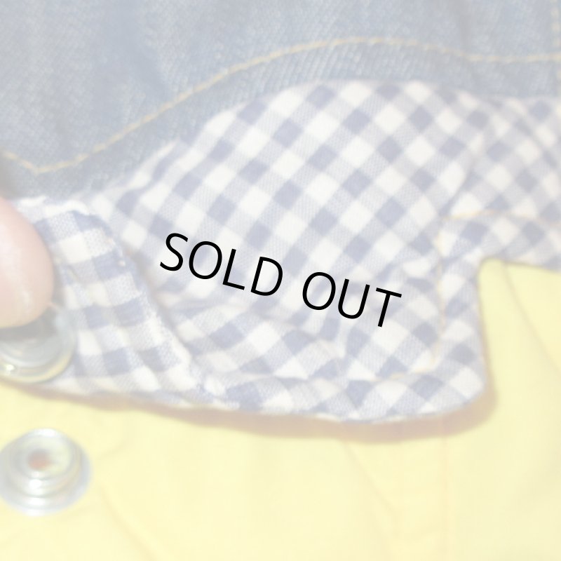 画像6: USED 70's SKI LEVI'S スキーリーバイス デニム ダウンベスト YEL / 230116 (6)